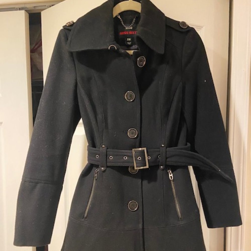 DRAPEY WOOL TRENCH COAT